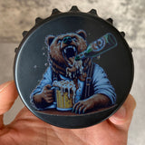 Beer Bottle Opener Fridge Magnet Bear Decoration Home Kitchen Bar Daddy Gift