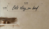 Let's Stay in Bed Metal Sign Wall Decoration